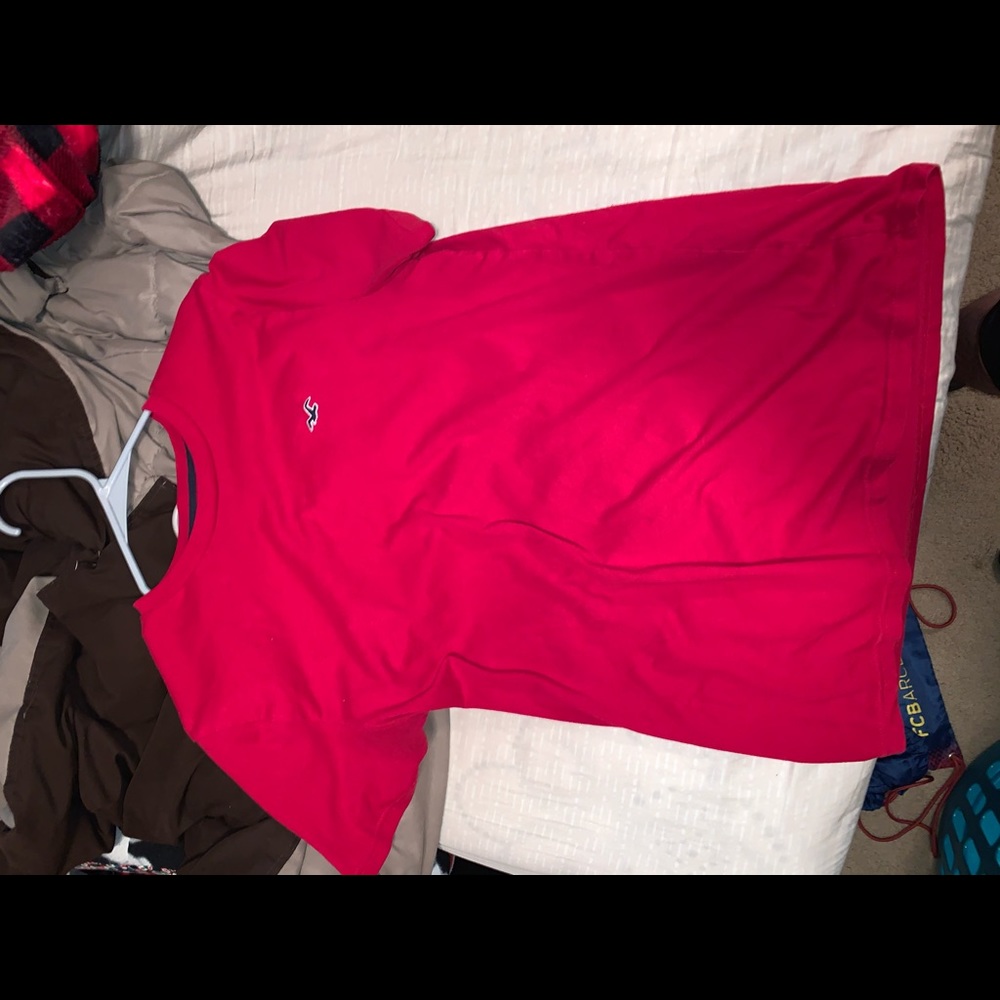 Red short sleeve Hollister tshirt